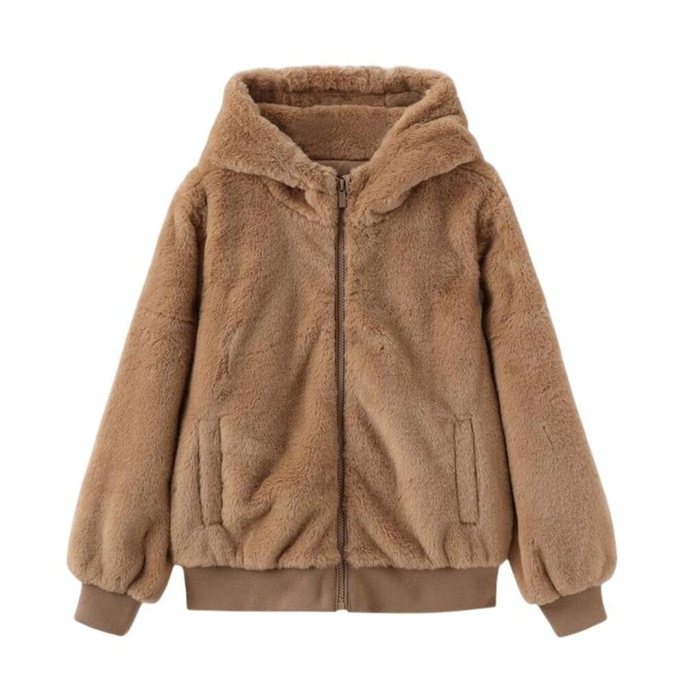 Firetrap Childrens/Kids Plush Jacket / Brown